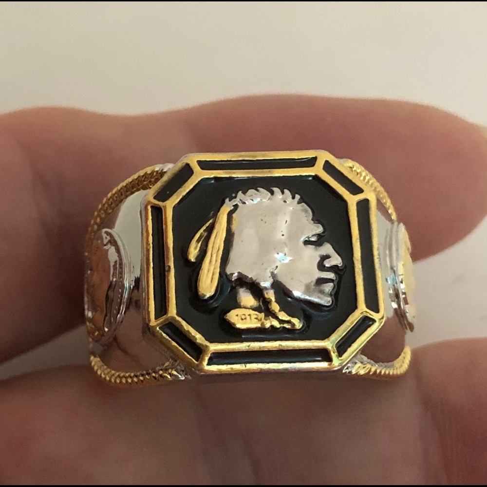 INDIAN CHIEF RING - Picture 3 of 7